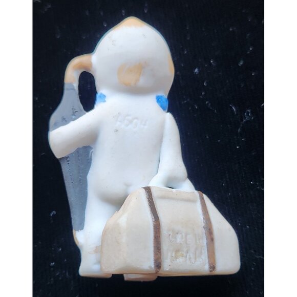 The Traveler KEWPIE Miniature Bisque Luggage Umbrella JAPAN Rose O'Neill A604 - Picture 6 of 8
